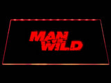 Man VS Wild LED Neon Sign USB - Red - TheLedHeroes