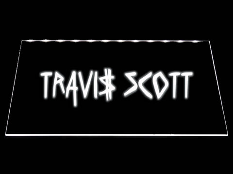 Travis Scott (3) LED Neon Sign USB - White - TheLedHeroes