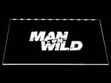 Man VS Wild LED Neon Sign USB - White - TheLedHeroes