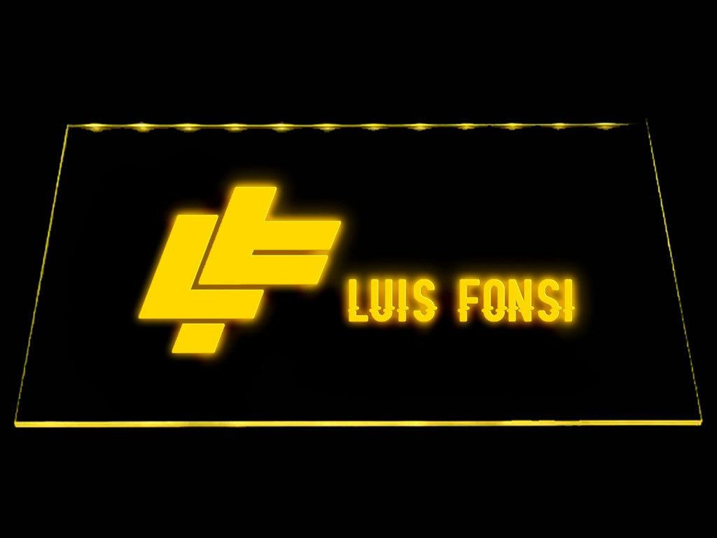 Luis Fonsi LED Neon Sign USB - Yellow - TheLedHeroes