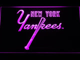 New York Yankees (7) LED Neon Sign USB - Purple - TheLedHeroes