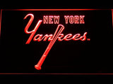 New York Yankees (7) LED Neon Sign USB - Red - TheLedHeroes