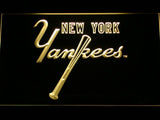 New York Yankees (7) LED Neon Sign USB - Yellow - TheLedHeroes