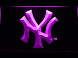 New York Yankees (9) LED Neon Sign USB - Purple - TheLedHeroes