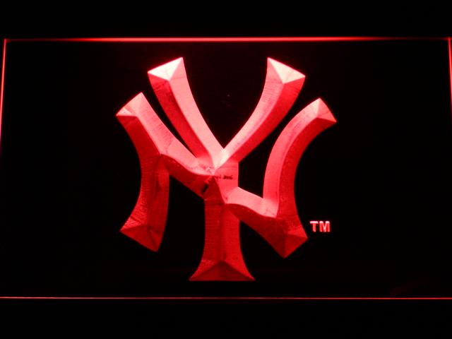 New York Yankees (9) LED Neon Sign USB - Red - TheLedHeroes