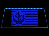 Fallout Brotherhood of Steel Flag LED Neon Sign USB - Blue - TheLedHeroes