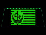 FREE Fallout Brotherhood of Steel Flag LED Sign - Green - TheLedHeroes