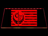 Fallout Brotherhood of Steel Flag LED Neon Sign USB - Red - TheLedHeroes
