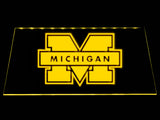 FREE Michigan Wolverines LED Sign - Yellow - TheLedHeroes