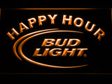 FREE Bud Light Happy Hour LED Sign - Orange - TheLedHeroes