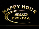 Bud Light Happy Hour LED Neon Sign Electrical - Yellow - TheLedHeroes