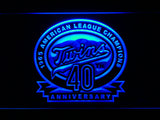 FREE Minnesota Twins 40th Anniversary (2)   LED Sign - Blue - TheLedHeroes