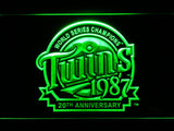 Minnesota Twins 20th Anniversary LED Neon Sign Electrical - Green - TheLedHeroes