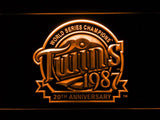 Minnesota Twins 20th Anniversary LED Neon Sign USB - Orange - TheLedHeroes