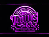 Minnesota Twins 20th Anniversary LED Neon Sign USB - Purple - TheLedHeroes