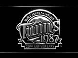 Minnesota Twins 20th Anniversary LED Neon Sign USB - White - TheLedHeroes