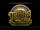 Minnesota Twins 20th Anniversary LED Neon Sign USB - Yellow - TheLedHeroes