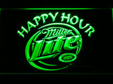 FREE Miller Lite Happy Hour LED Sign - Green - TheLedHeroes
