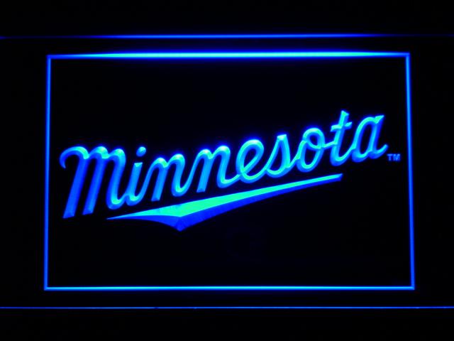 Minnesota Twins (6) LED Neon Sign Electrical - Blue - TheLedHeroes