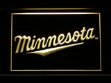 Minnesota Twins (6) LED Neon Sign USB - Yellow - TheLedHeroes
