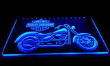 Harley Davidson Motorbike LED Sign - Blue - TheLedHeroes