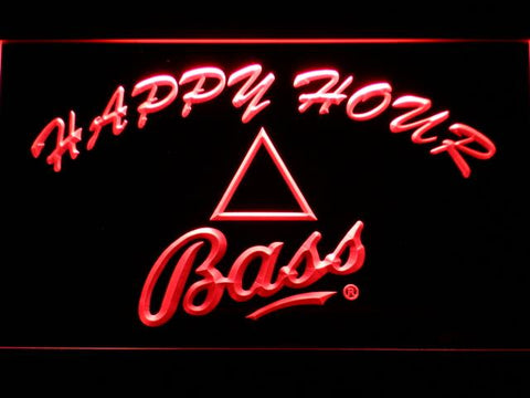 Bass Happy Hour LED Neon Sign Electrical - Red - TheLedHeroes
