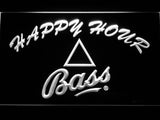 Bass Happy Hour LED Neon Sign USB - White - TheLedHeroes
