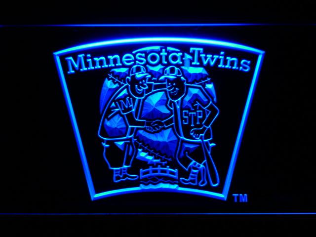 Minnesota Twins (8) LED Neon Sign USB - Blue - TheLedHeroes