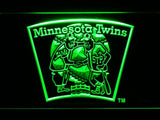 Minnesota Twins (8) LED Neon Sign USB - Green - TheLedHeroes