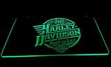 Harley Davidson Built to Last LED Sign - Green - TheLedHeroes