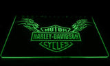 Harley Davidson Skull LED Neon Sign USB - Green - TheLedHeroes