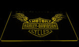 Harley Davidson Skull LED Neon Sign USB - Yellow - TheLedHeroes