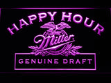 FREE Miller Geniune Draft Happy Hour LED Sign - Purple - TheLedHeroes