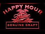 FREE Miller Geniune Draft Happy Hour LED Sign - Red - TheLedHeroes