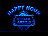 Stella Artois Happy Hour LED Neon Sign USB - Blue - TheLedHeroes