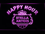Stella Artois Happy Hour LED Neon Sign USB - Purple - TheLedHeroes