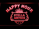 Stella Artois Happy Hour LED Neon Sign Electrical - Red - TheLedHeroes
