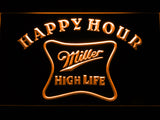 FREE Miller High Life Happy Hour LED Sign - Orange - TheLedHeroes