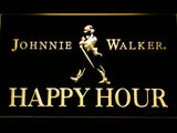 Johnnie Walker Happy Hour LED Neon Sign Electrical - Yellow - TheLedHeroes