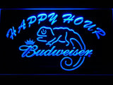 Budweiser Chameleon Happy Hour LED Neon Sign USB - Blue - TheLedHeroes