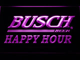 Busch Happy Hour LED Neon Sign Electrical - Purple - TheLedHeroes