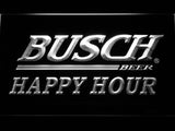 FREE Busch Happy Hour LED Sign - White - TheLedHeroes