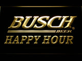 Busch Happy Hour LED Neon Sign Electrical - Yellow - TheLedHeroes