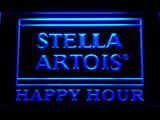 FREE Stella Artois Happy Hour (2) LED Sign - Blue - TheLedHeroes