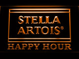 Stella Artois Happy Hour (2) LED Neon Sign Electrical - Orange - TheLedHeroes