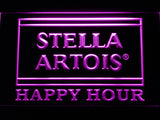 FREE Stella Artois Happy Hour (2) LED Sign - Purple - TheLedHeroes