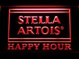 FREE Stella Artois Happy Hour (2) LED Sign - Red - TheLedHeroes