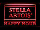 Stella Artois Happy Hour (2) LED Neon Sign USB - Red - TheLedHeroes