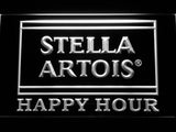 Stella Artois Happy Hour (2) LED Neon Sign Electrical - White - TheLedHeroes