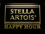 FREE Stella Artois Happy Hour (2) LED Sign - Yellow - TheLedHeroes